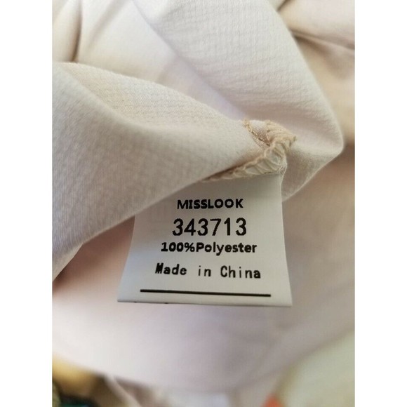 Misslook Size Large 60's Peasant Style Blouse Retro Oversized Festival Artsy - Picture 7 of 8